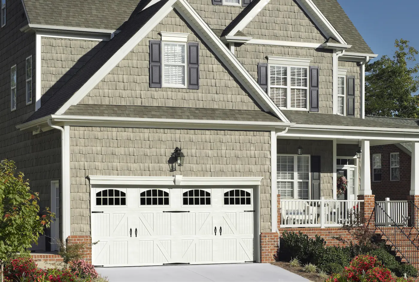Double cariage house garage door